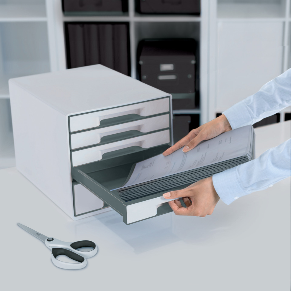 Schubladenbox, Aufbewahrung, Dokumentenschale, Büro-Organisator, Schere, Schubladenbox, Schubladenkasten, Aktenorganizer, Schreibtischorganizer, Dokumentenbox