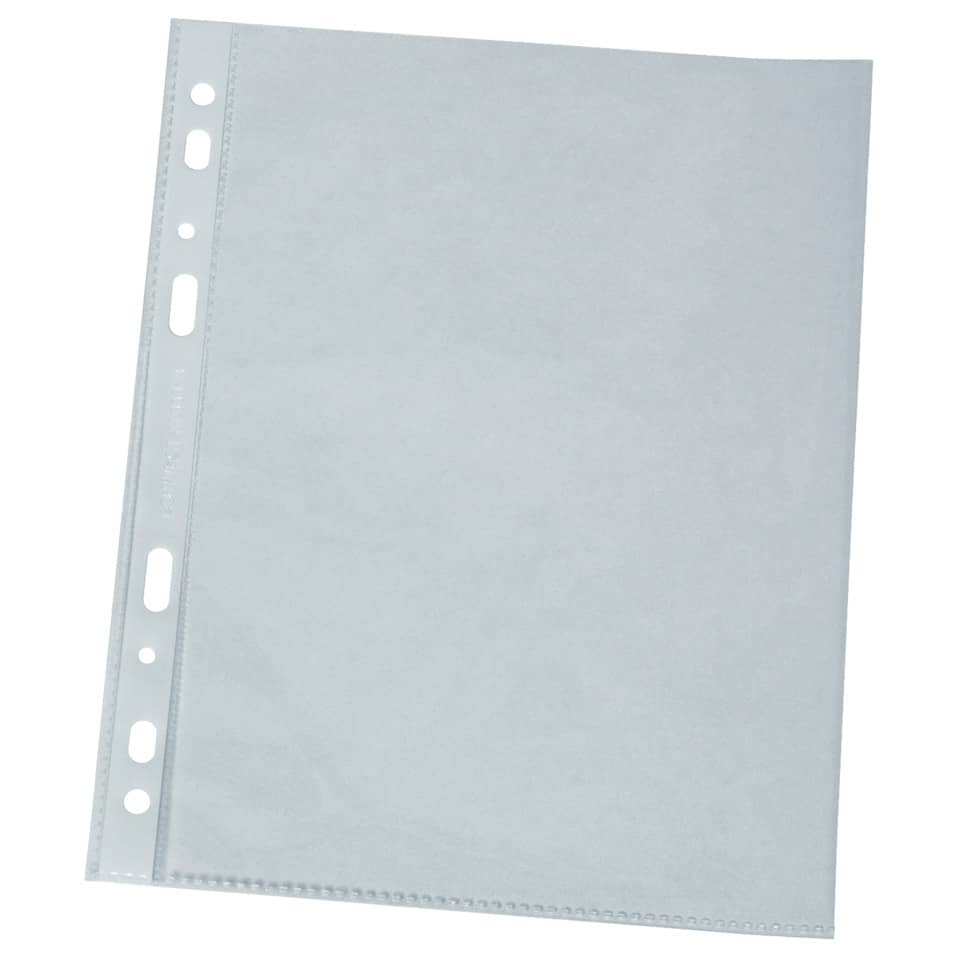 Clear plastic sleeve, Sheet protector, Binder sleeve, Perforated edge, Transparent plastic
