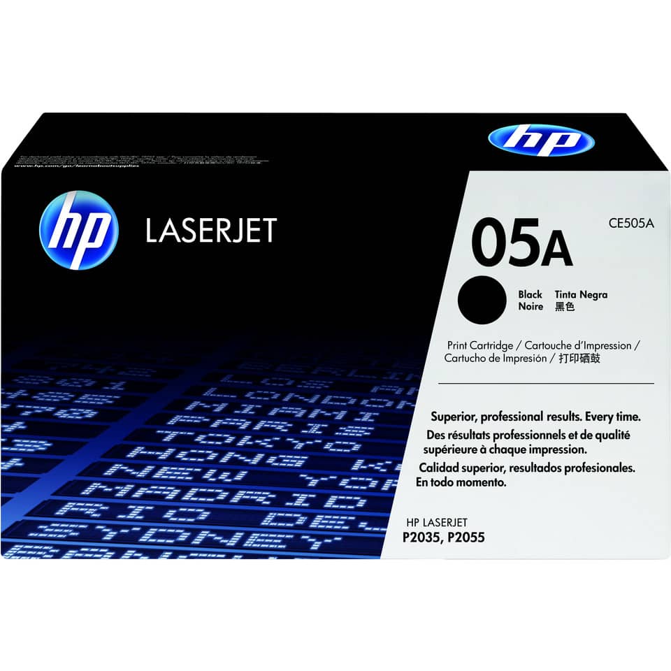 LaserJet, Tintenpatrone, 05A, Schwarz, Druckerpatrone