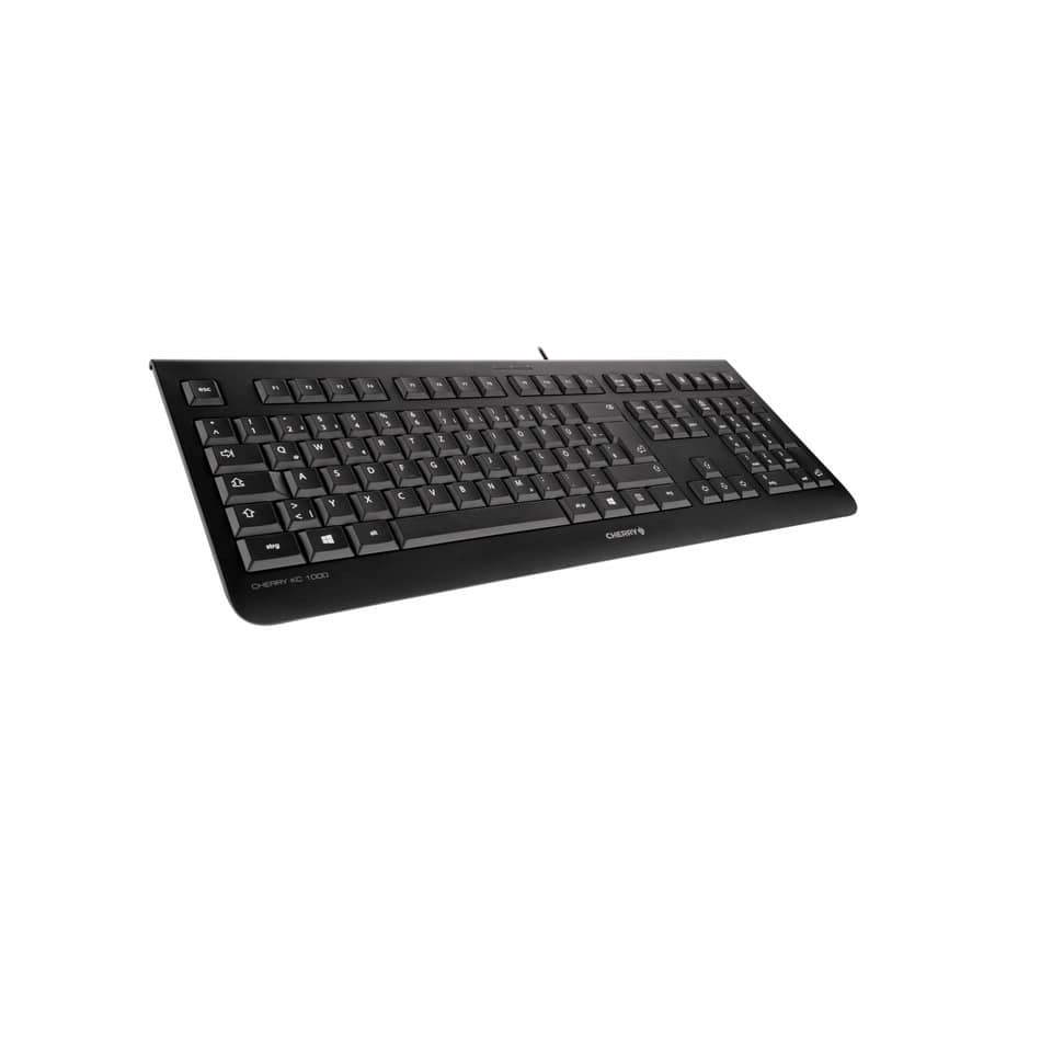 Tastatur, QWERTZ, USB, Kabel, Schwarz