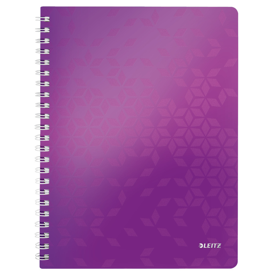 Notizbuch, Notebook, Spiralbindung, Ultradünn, Lila