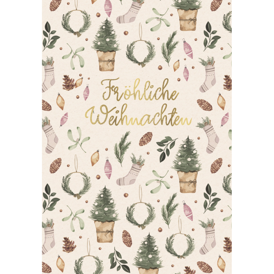 weihnachtskarte, weihnachten, design, tannenbaum, kranz