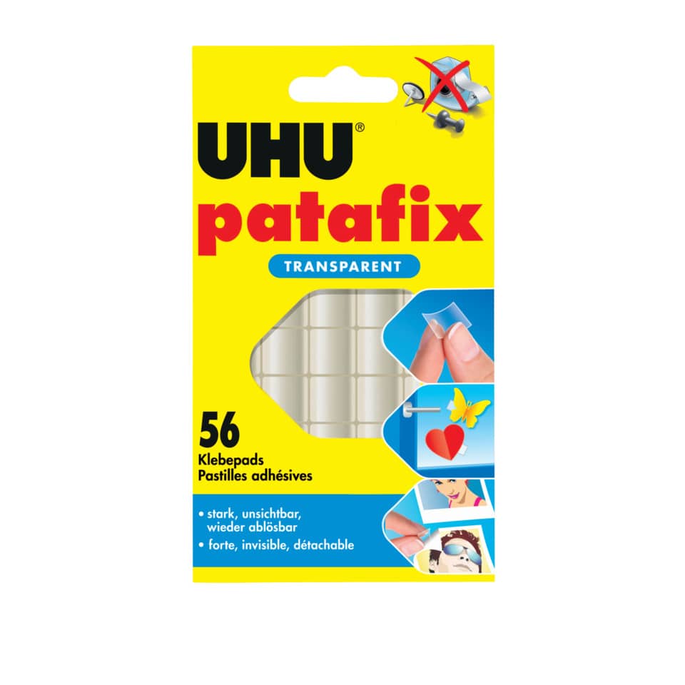 Klebepads, Patafix, Transparent, 56 Stück, N/a