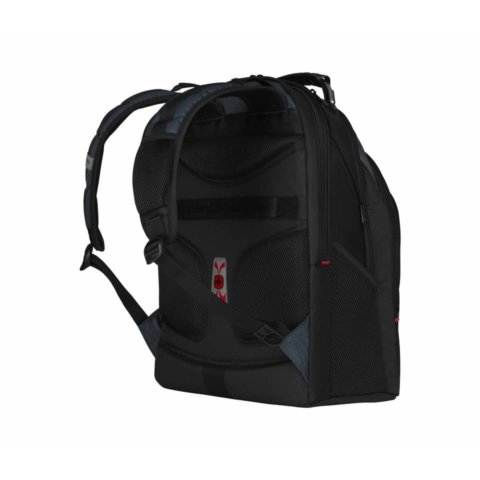 Rucksack, Schulterriemen, Mesh-Paneel, Schwarz, Rückenpolster