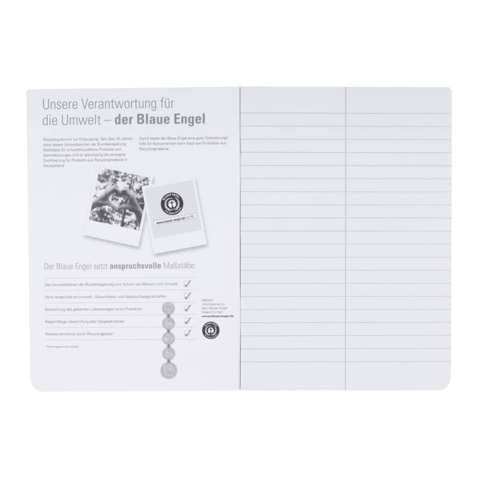 Notizbuch, Notizheft, Linienpapier, Offenes Heft, Doppelseite