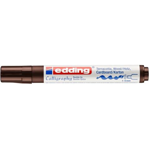 Kalligrafiemarker 1455, 1-5mm, dunkelbraun EDDING 4-1455018