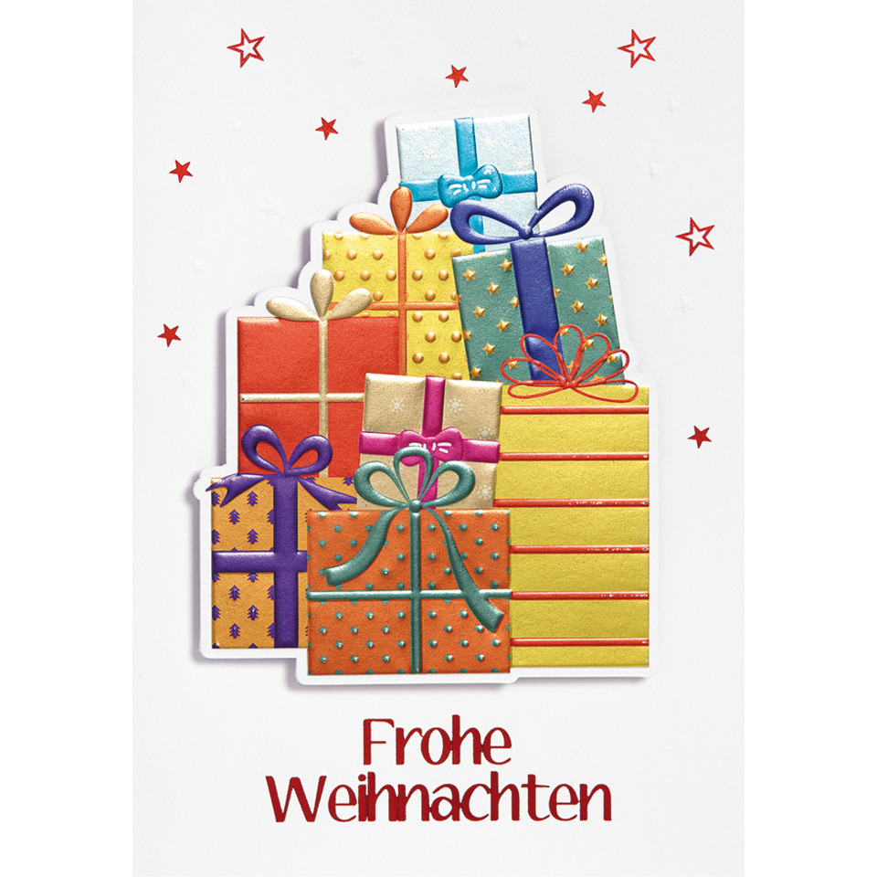 Geschenke, Weihnachtskarten, Paketboxen, bunte Geschenke, Stars