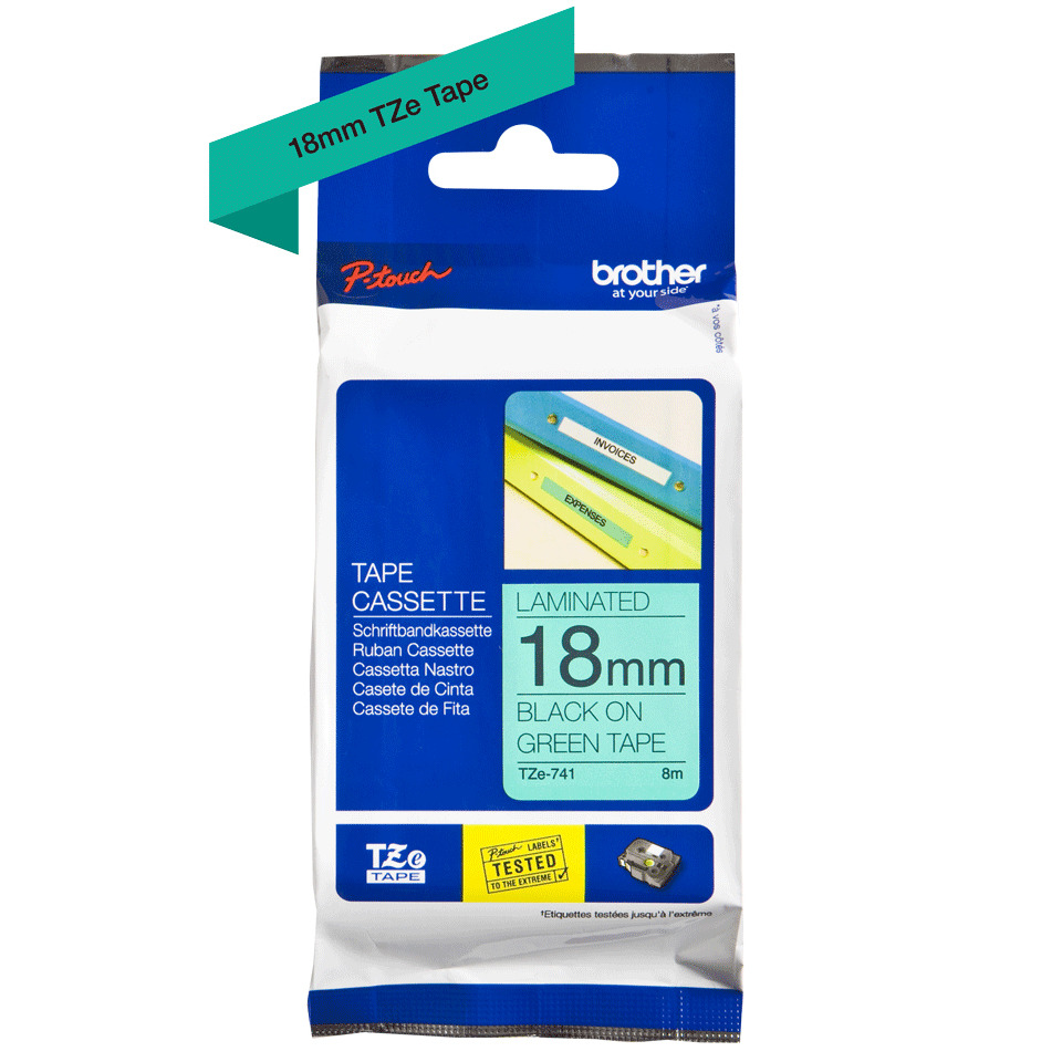 Tape, Cassette, Laminiert, 18mm, TZe Tape