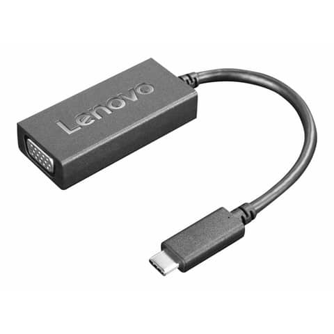 Lenovo Videoadapter,USB-C zu VGA,schwarz Lenovo 4X90M42956