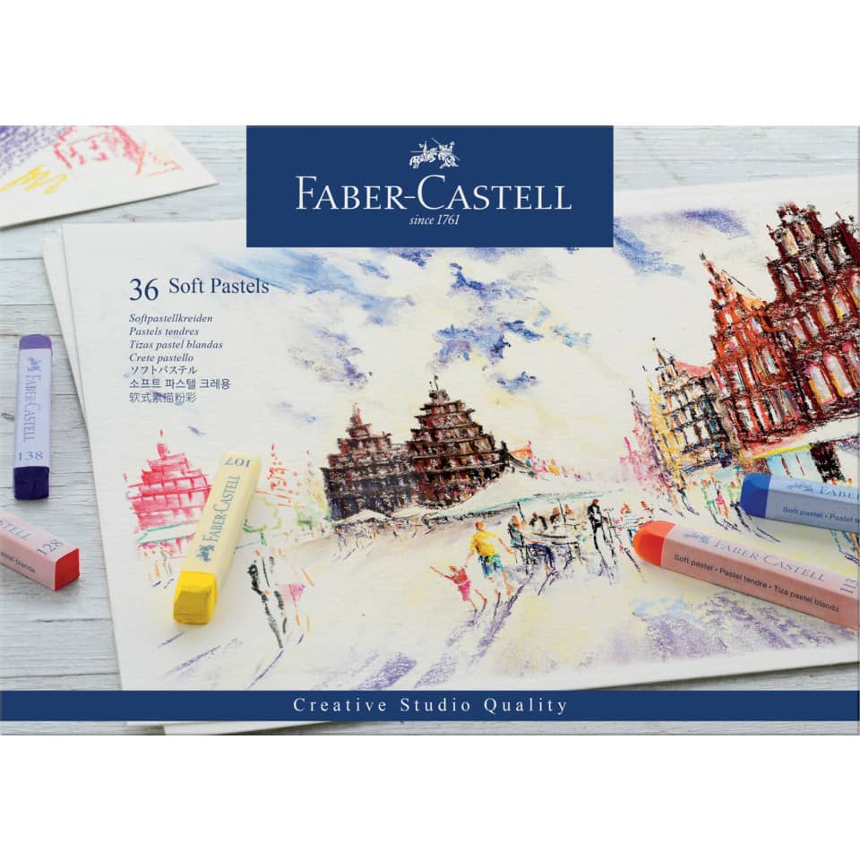 Pastellstifte, Kunstset, Soft Pastels, Krepp-Pastell, Frühlingsthema