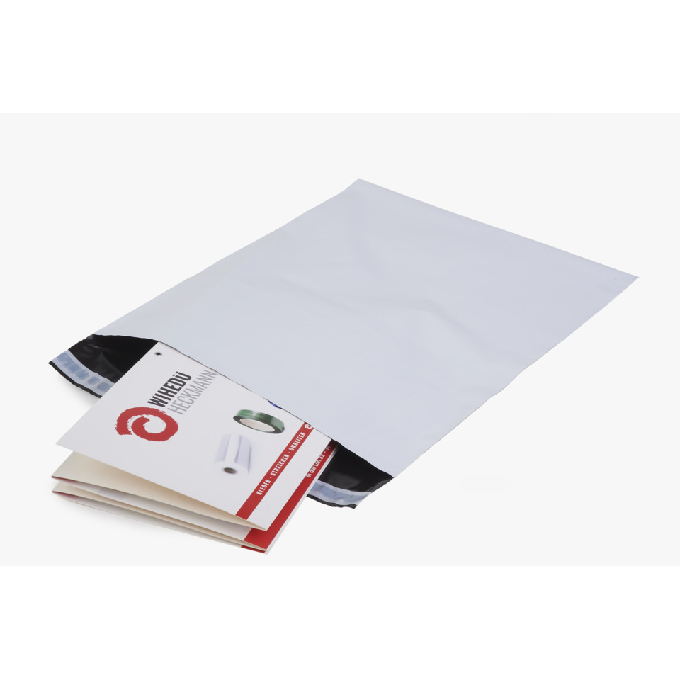 Postetasche, Polybeutel, Umschlag, Verpackung, weiße Tasche
