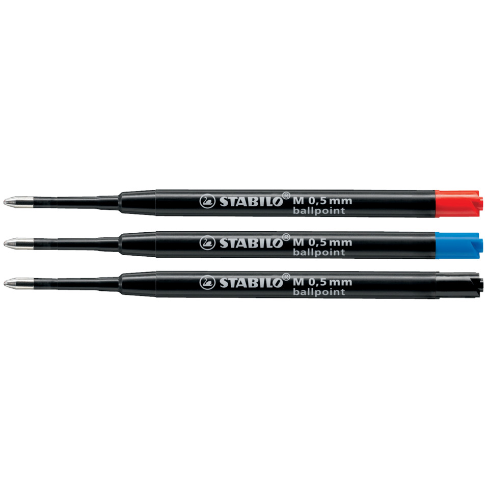 Stabilo, Kugelschreiber, Mine, 3er Set, Ballpoint