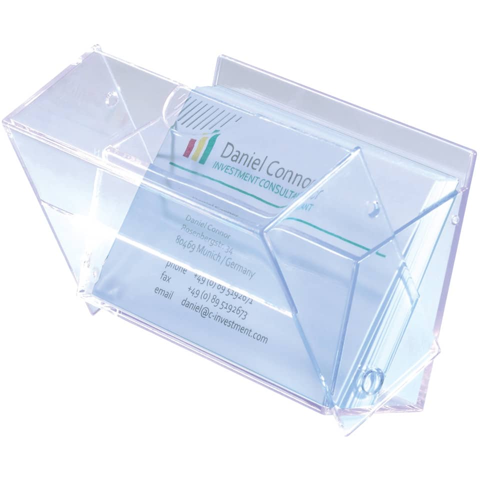 Acrylic box, Clear holder, Desk organizer, Business card holder, Transparent tray