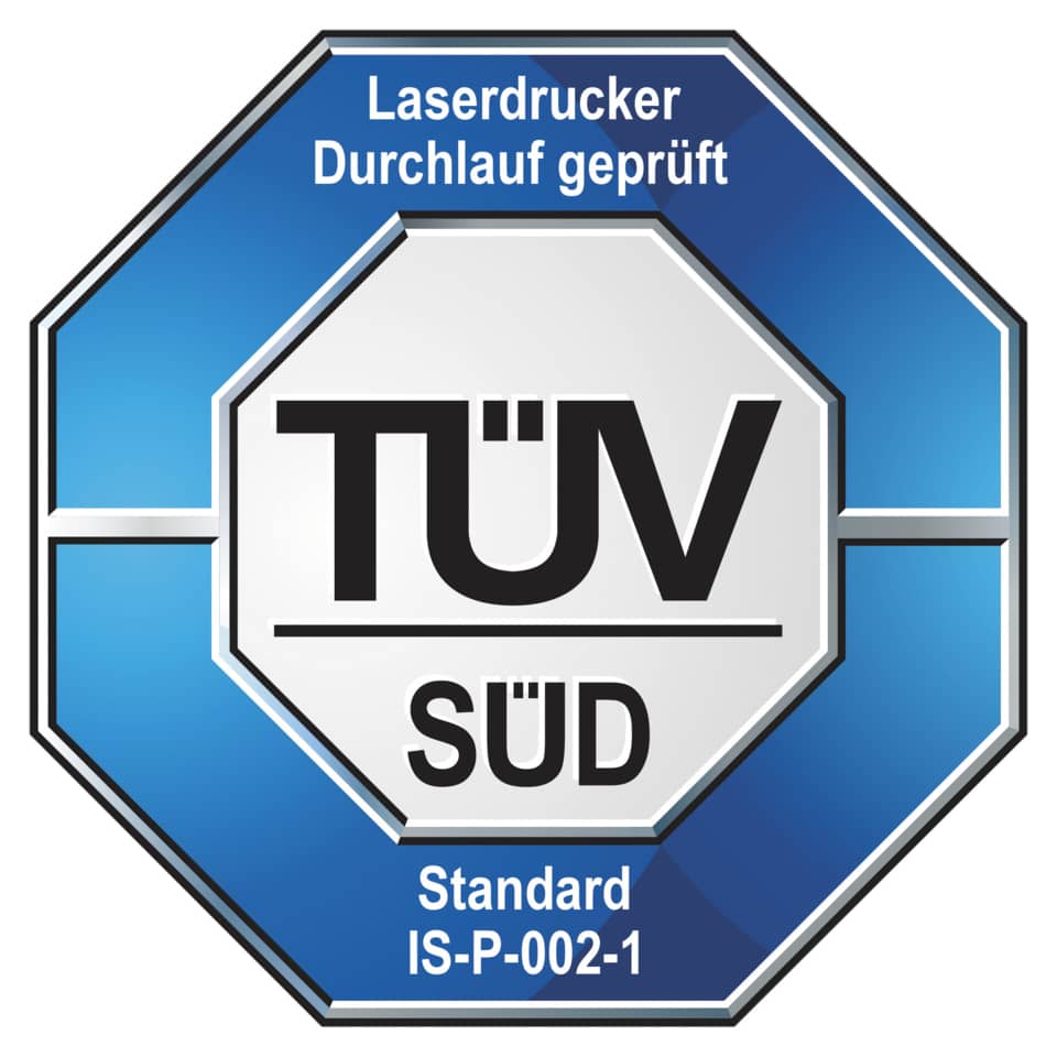 zeichnung, TÜV, Zertifizierung, Siebdruck?, Standard IS-P-002-1