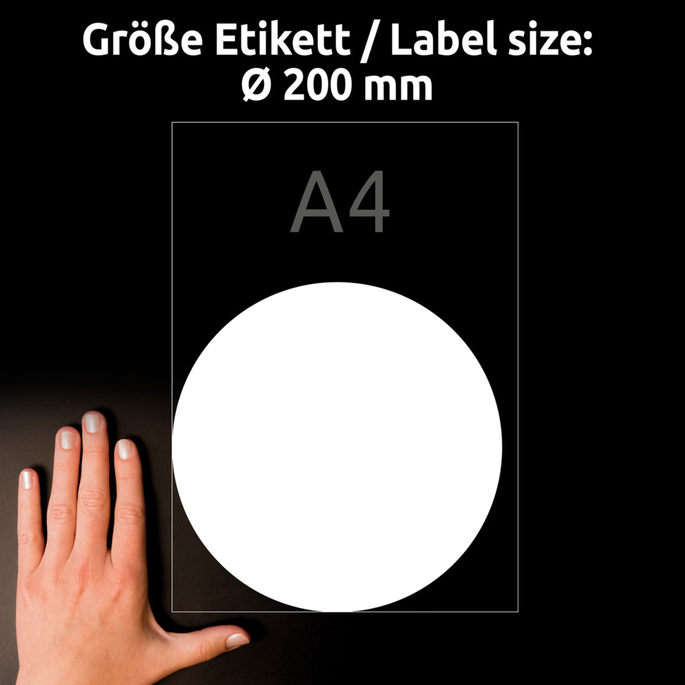hand, Kreis, Poster, A4, Etikett