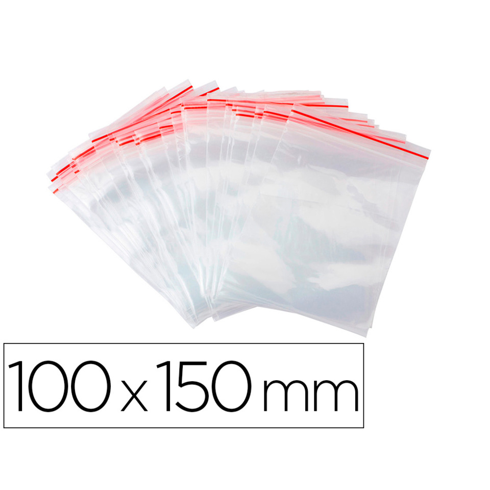 zipper bags, plastic bags, clear bags, 100x150mm, Verpackungsbeutel