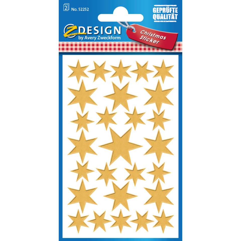 Stern, Sternchen, Aufkleber, Sticker, Gold