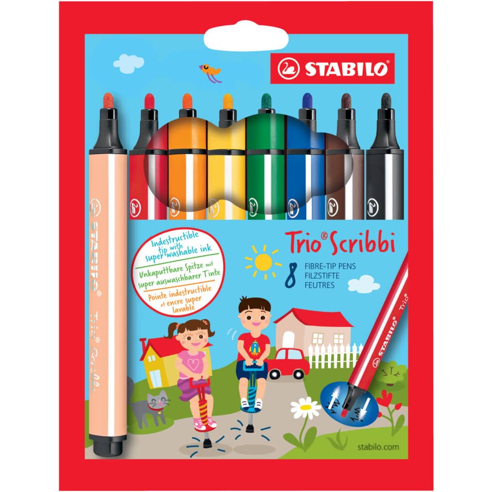 Marker, Stabilo Trio, Filzstifte, Künstlerbedarf, Kunstset
