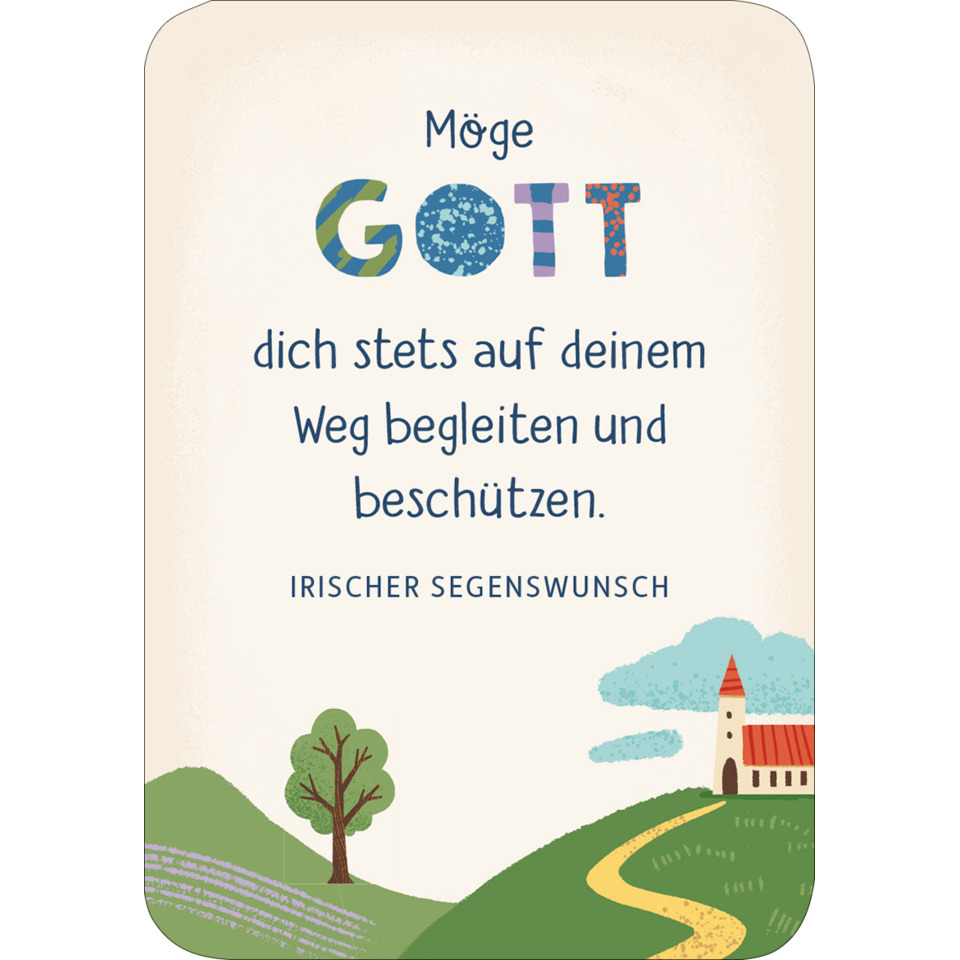 text, graphic, poster, green, path, church, landscape