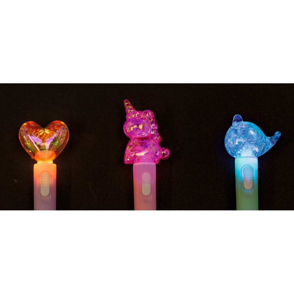 LED-Lichtstiel, Herzförmige LED, Einhorn LED, Nachtlicht, bunte LEDs