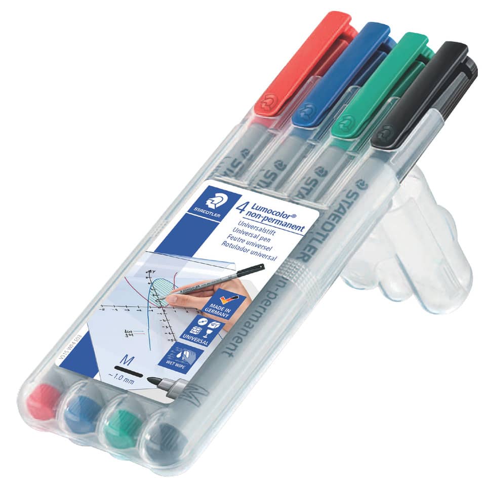 Marker-Set,  Permanente Marker, Fineliner, 4-Farben, UniversalinK