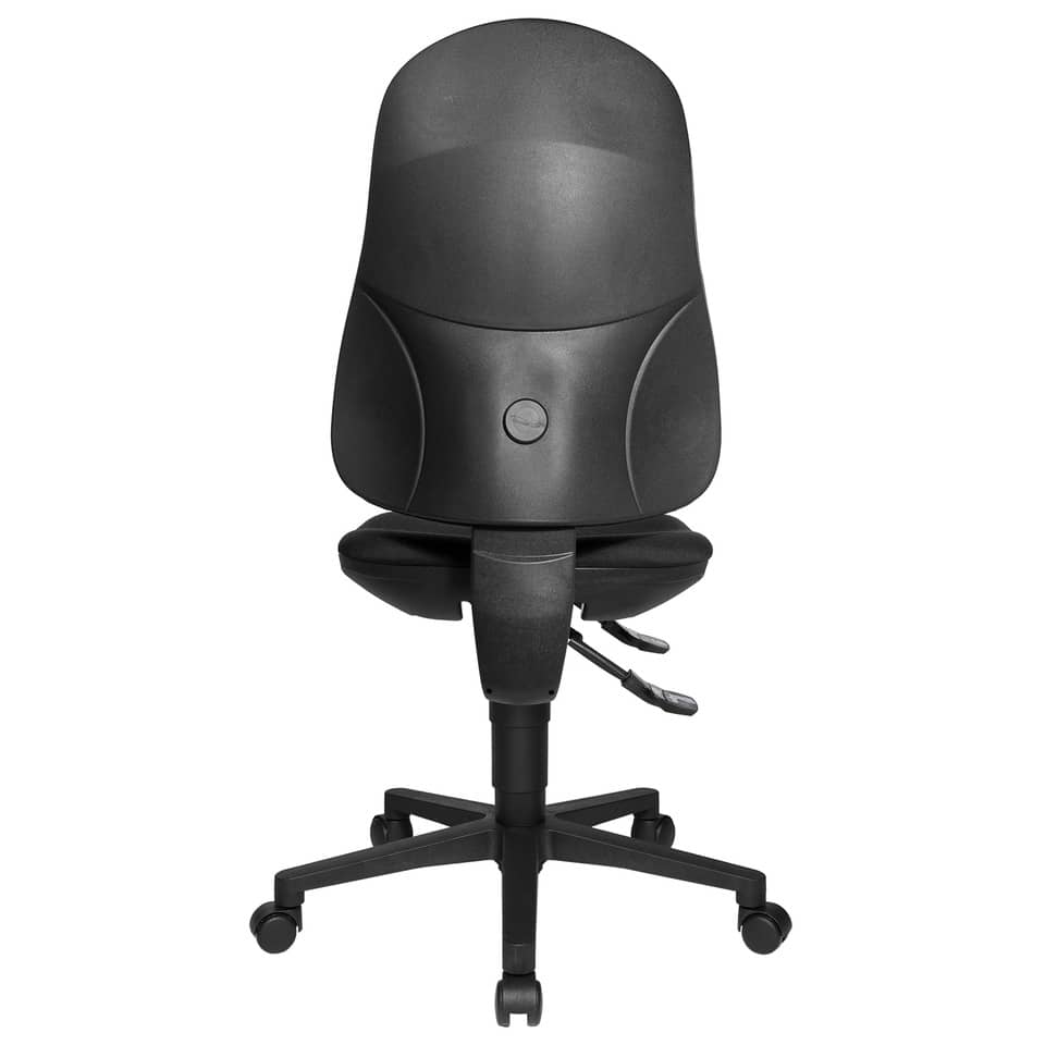 Bürostuhl, ergonomischer Stuhl, schwenkbare Basis, schwarz, Rollstuhlstuhl