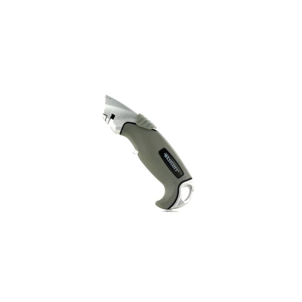 Cutting knife, Utility knife, Ergonomic handle, Gray handle, Rotating blade