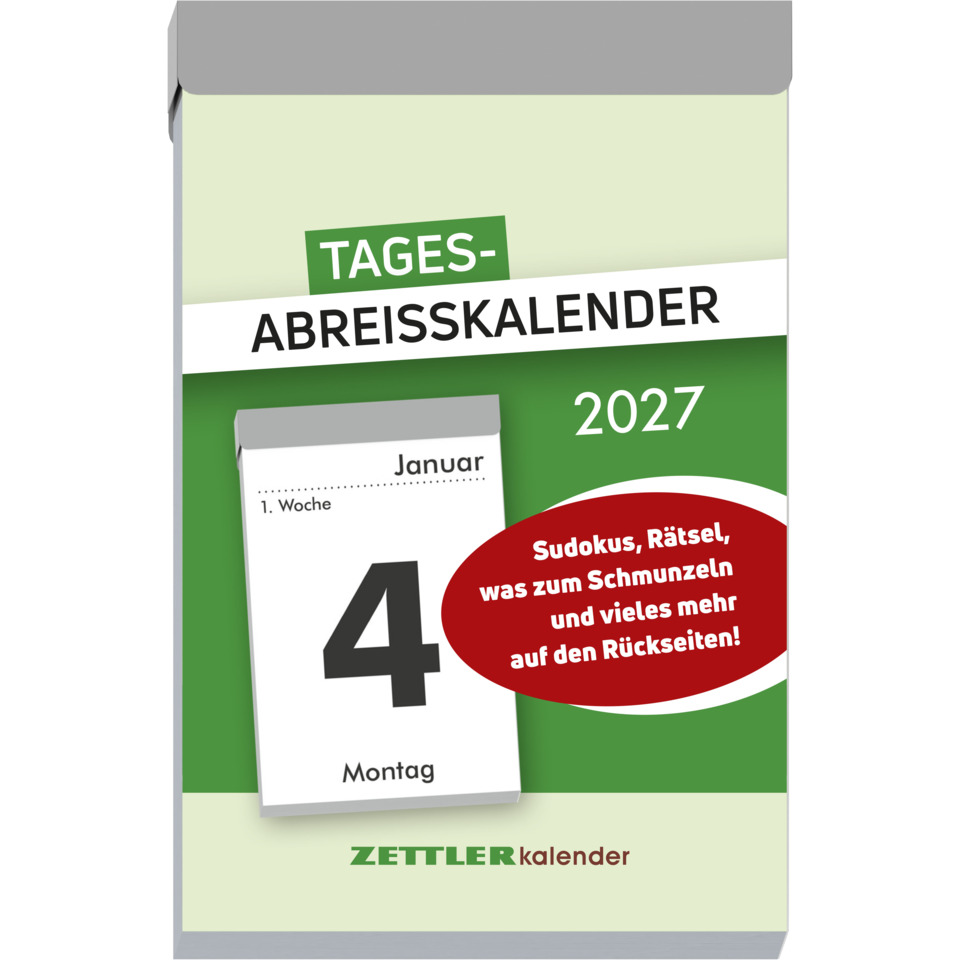 Kalender, Abreisskalender, Januar, Monat, Zettler Kalender