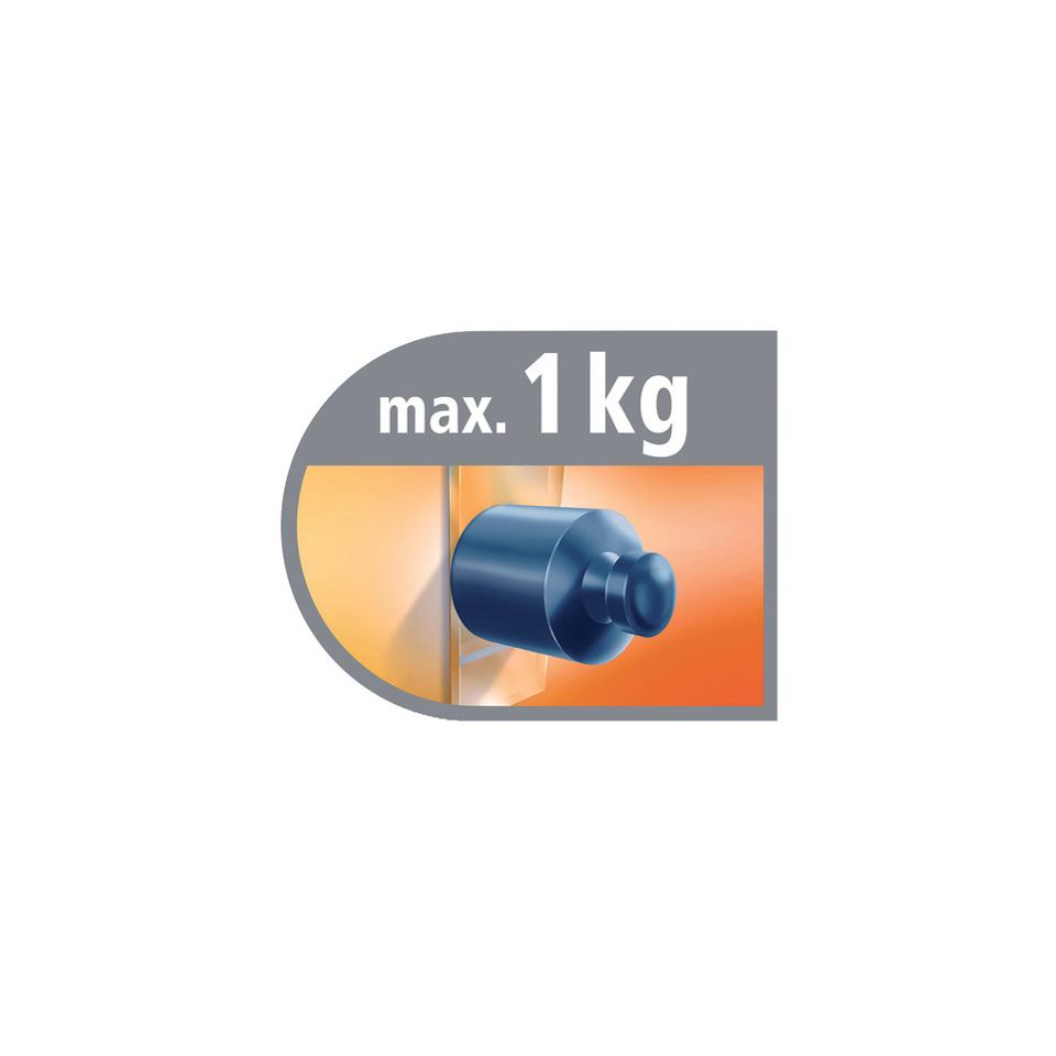 Kühlknopf, Deckelknopf, Max. 1 kg, Blauer Knopf, Kunststoffknopf