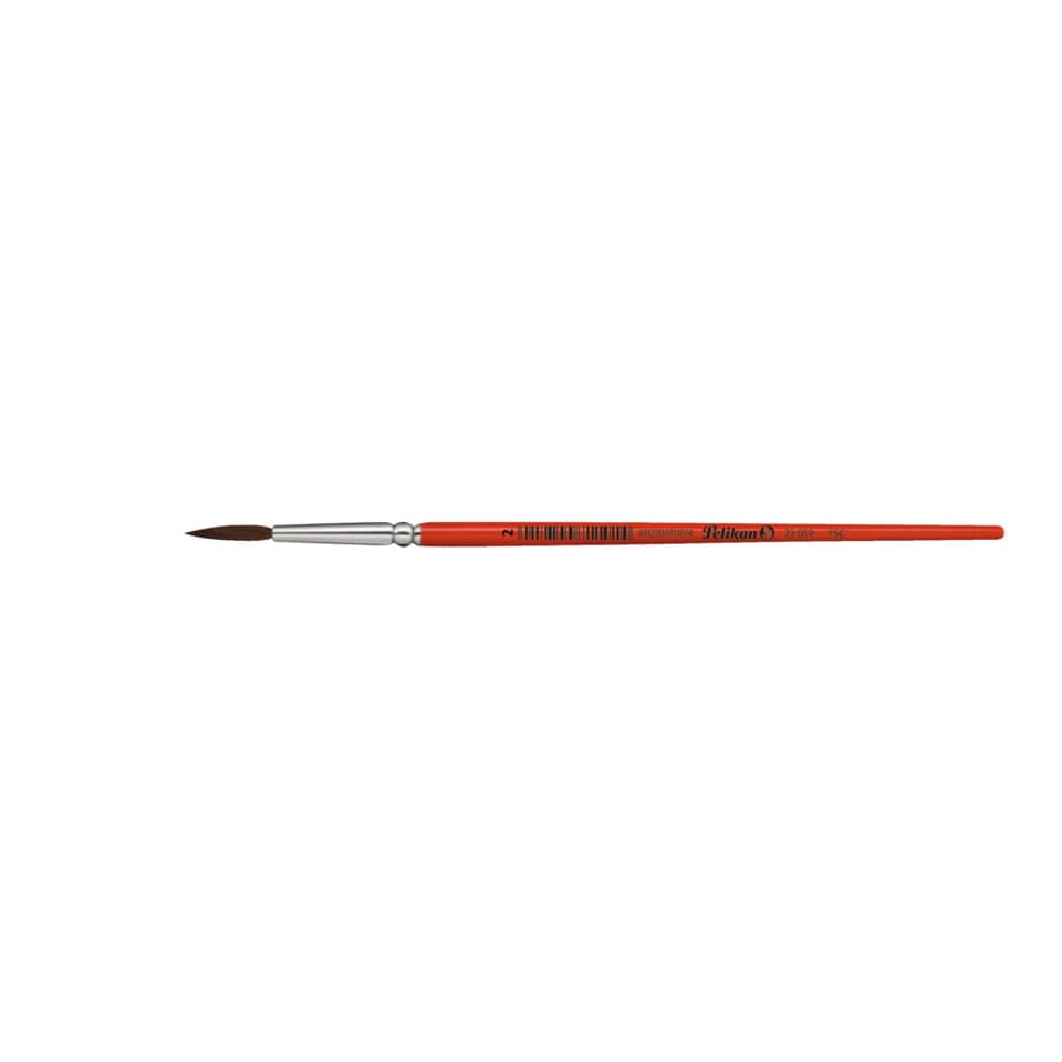Pinsel, Aquarellpinsel, Roter Griffel, Pinselspitze, Kunstwerkzeug