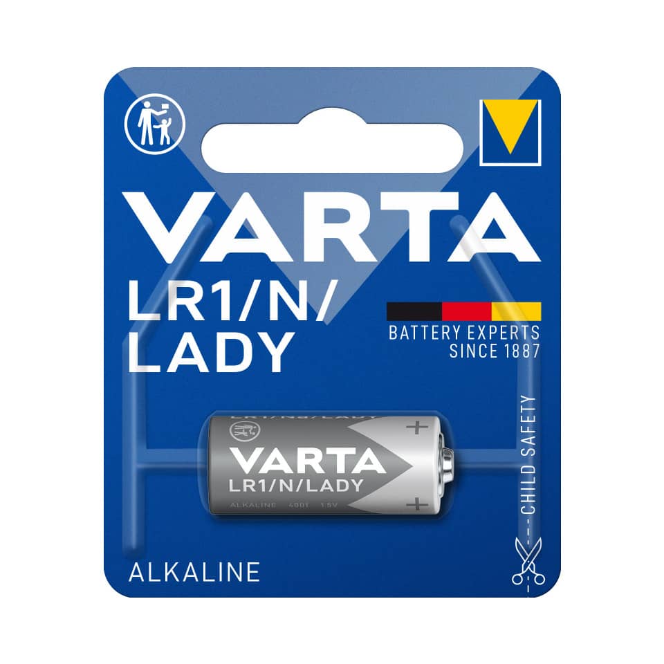 alkaline, battery, knopfzelle, varta, lr1
