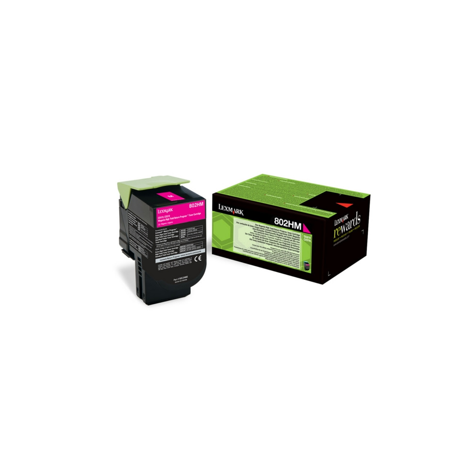 Tonerpatrone, Druckertoner, Magenta Patrone, 802MH, Laserdrucker Toner
