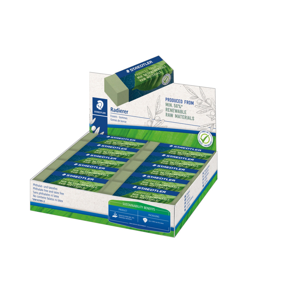 Kräuterig, Kräuter, Pflanze, Erste Hilfe, Kaugummi, Radierer, Gummi, Kunststoff, Schwarz, Stiftspitzer