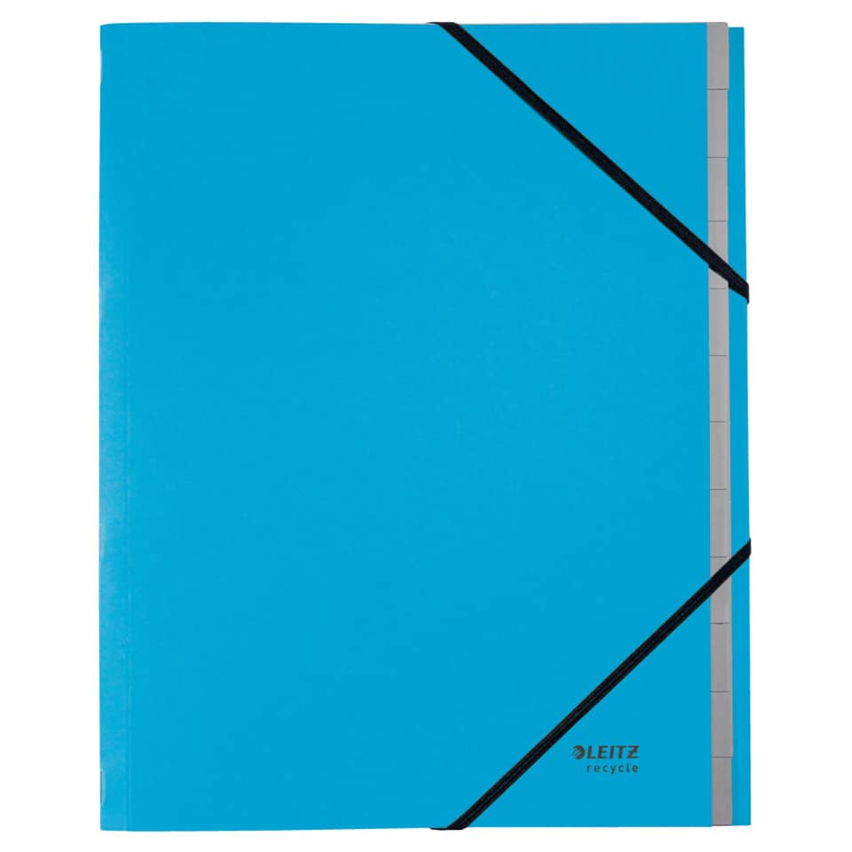 Ordnungsmappe Recycle, 12 Fächer, Karton, blau LEITZ 3915-00-35
