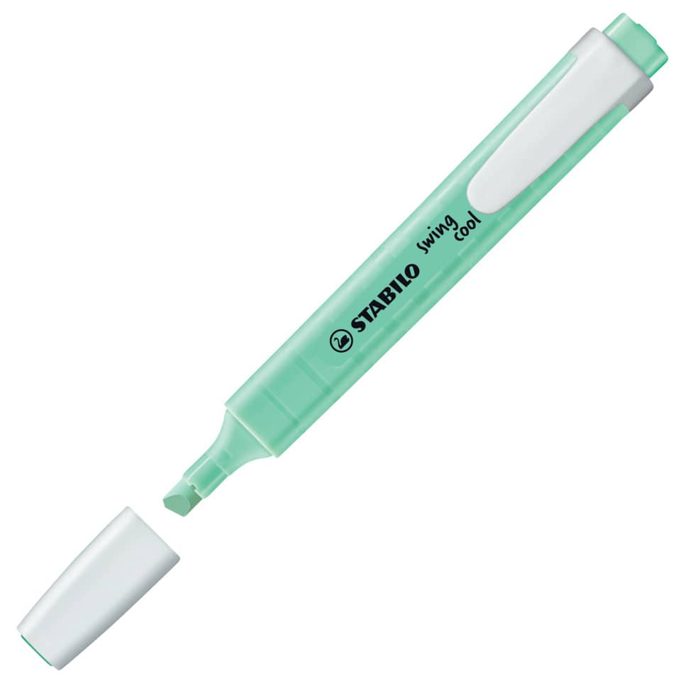Marker, Highlighter, Pastellgrün, Klebeband?, Textmarker?