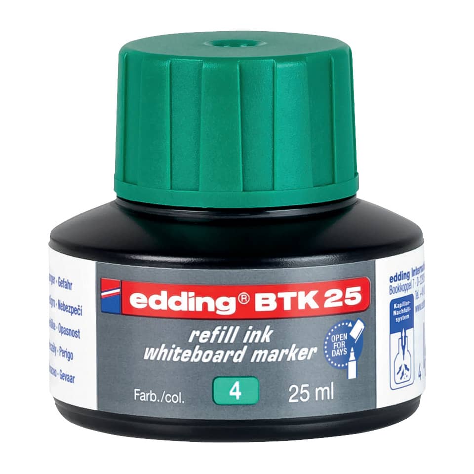 Nachfülltinte BTK 25, Whiteboardmarker, 25 ml, grün EDDING 4-BTK25004