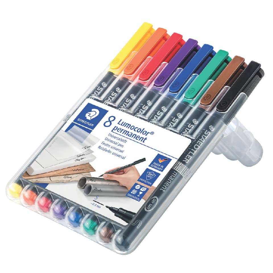 Marker Set, Fineliner, 8 Farben, Farbstifte, Permanentmarker