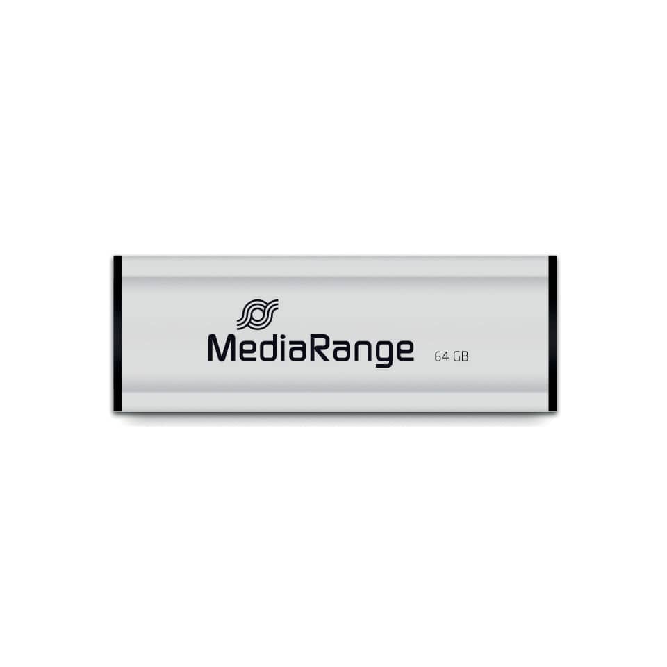 USB, Flash drive, 64 GB, Metall, MediaRange
