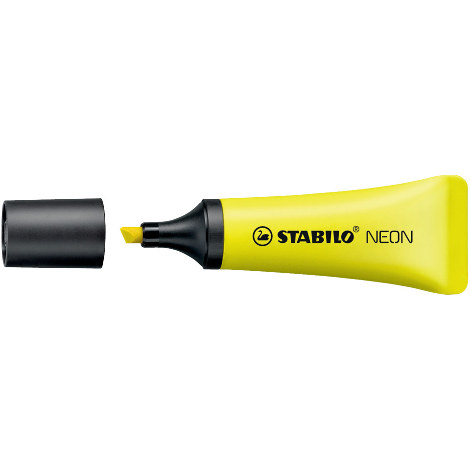 Gelstift, Kleber, Neon Gelb, Stabilo, Mini-Tafelstift