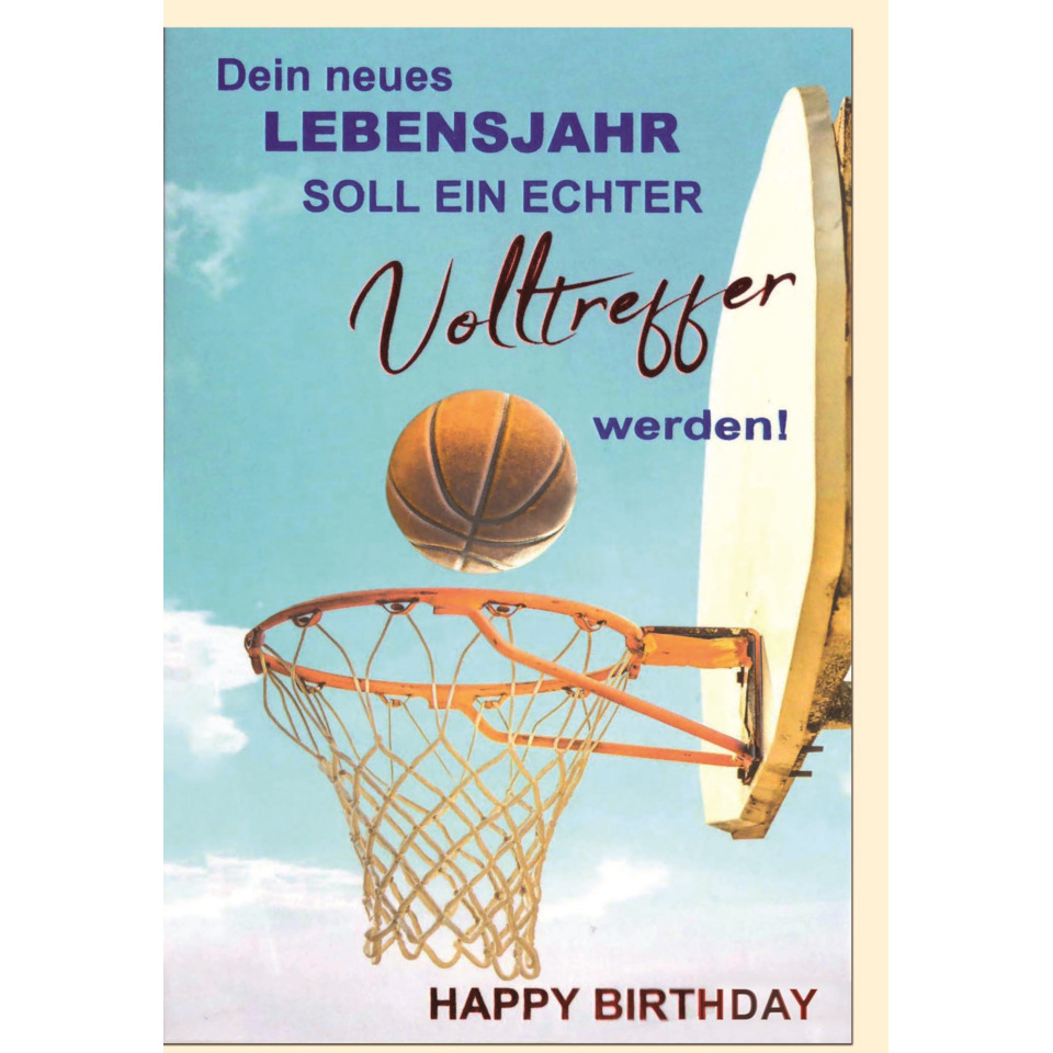 Basketball, Basketballkorb, Ball, Korbrad, Geburtstag