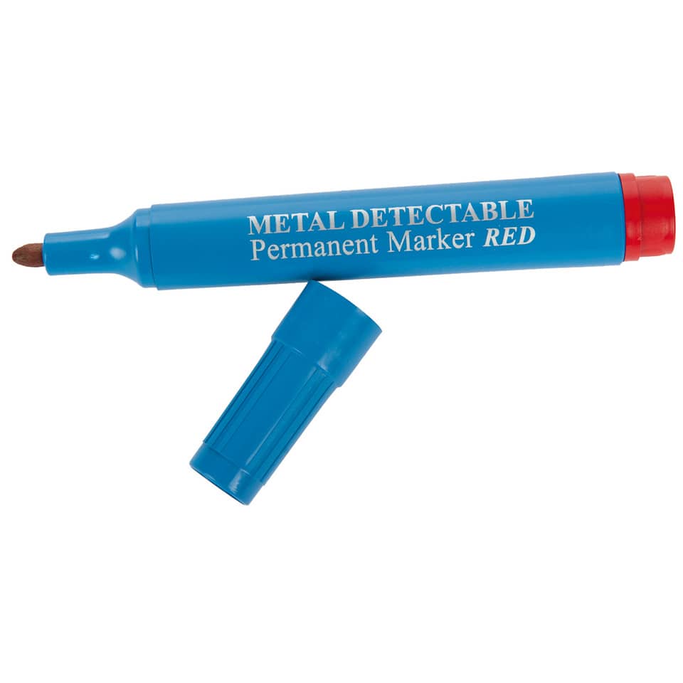 Marker, Permanent marker, Rot, Metalldetektor?, Stiftartiger Marker