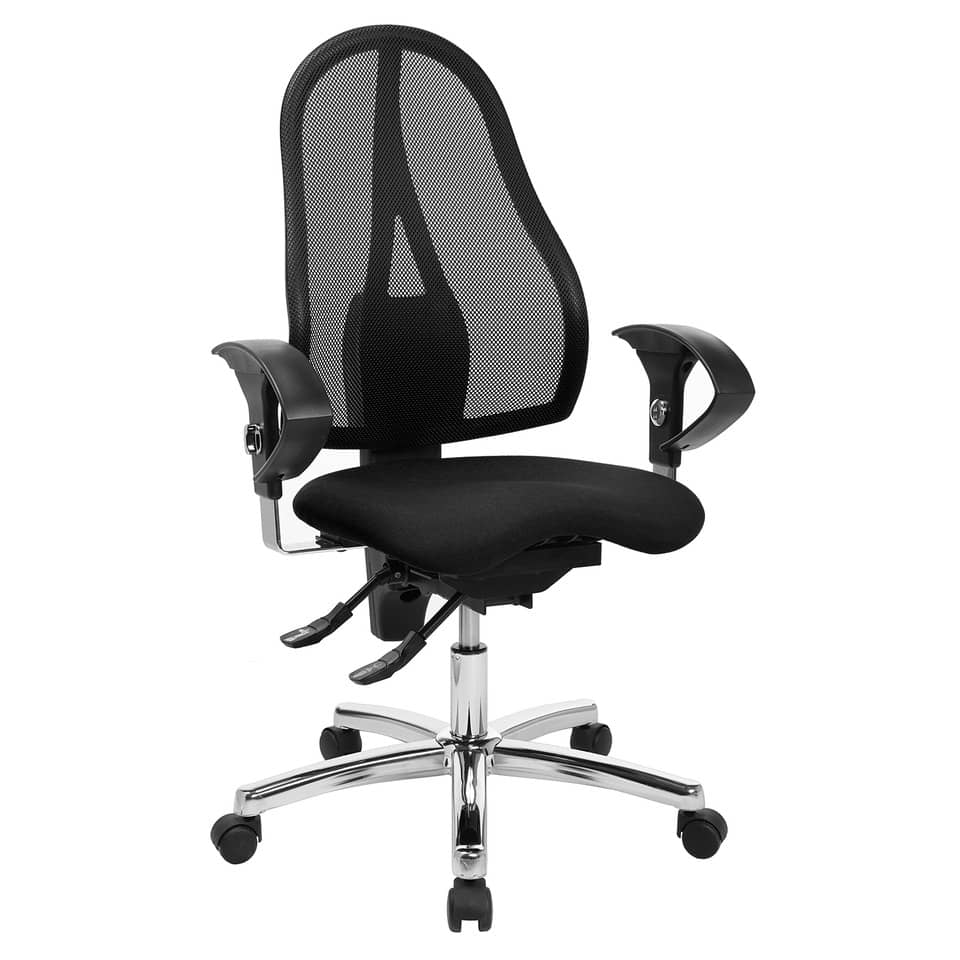 ergonomische stuhl, netzrücken, verstellbare höhe, rollenstuhl, schwarzer stuhl