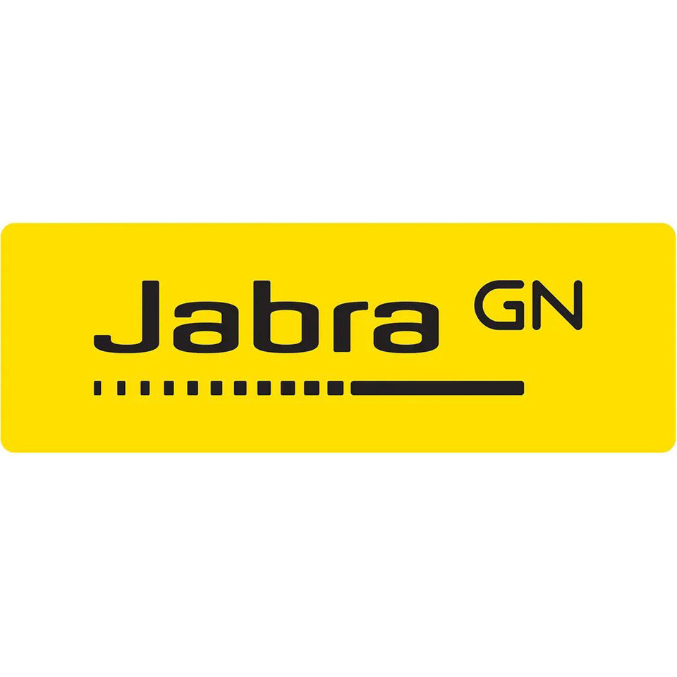 gelbe logo, Jabra, GN, Etikett, Markenzeichen