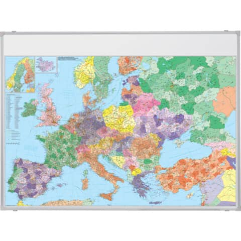 Kartentafel Europa magnethaftend, 1:3.600.000, 1380 x 980 mm FRANKEN KA650M