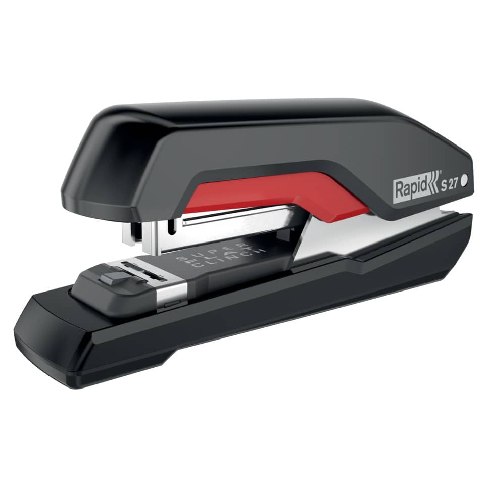Heftgerät Supreme S27, 30 Blatt, Einlegetiefe 40 mm, schwarz/rot RAPID 5000541