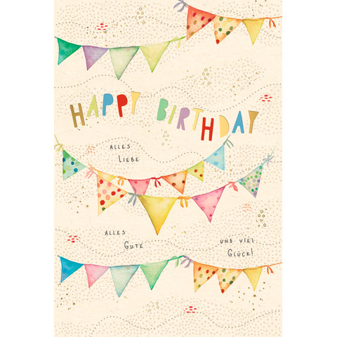 Geburtstagskarte geprägt, unverpackt SKORPION 51-10584