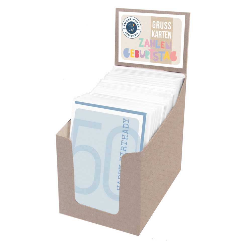 Kartenbox, Geschenkekarten, Geburtstagskarten, Pappe, Deckelkarte