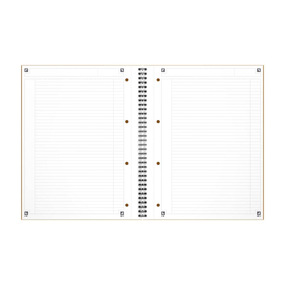 Spiralblock, Notizbuch, Binder, Linierte Seiten