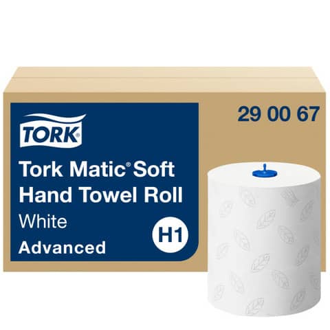 Rollenhandtuch Advanced, 2-lagig, 6 x 150 m, weiß TORK 290067
