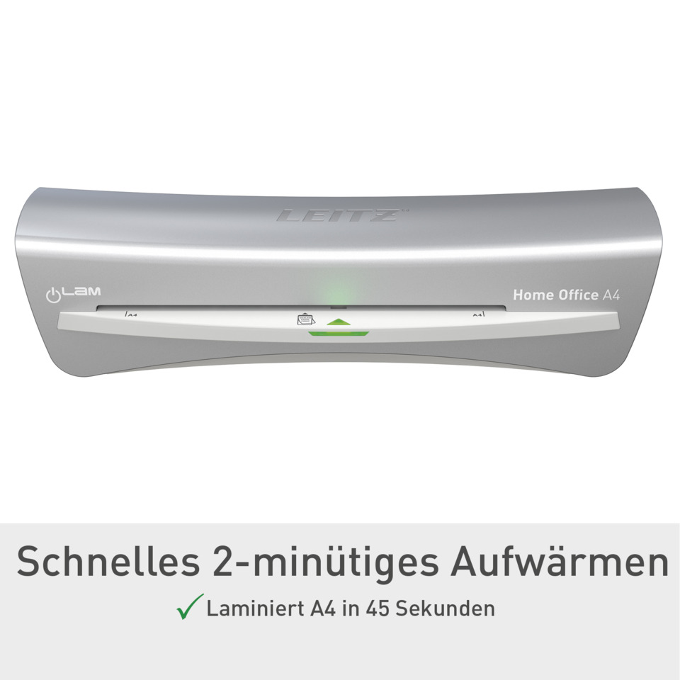 Laminate, A4, Heißluft?, Schienen?, Schneidet?